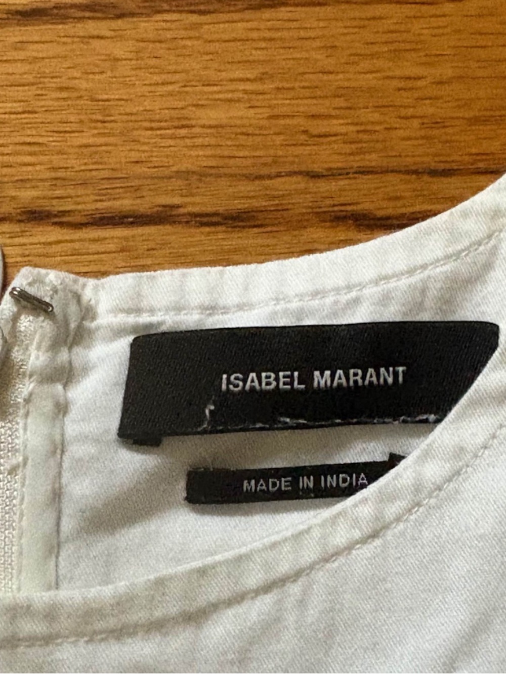 Isabel Marant White Ruched Ruffle Mini Dress - Women - Picture 3 of 4
